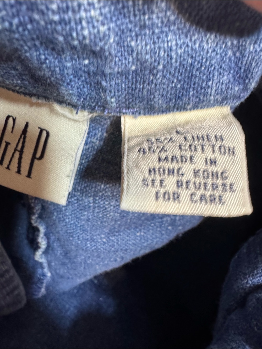 GAP Women's Indigo Blue Cropped Button-Front Jacket Cotton&Linen - Picture 2 of 5